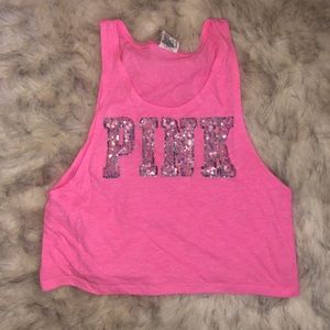 VS pink crop top